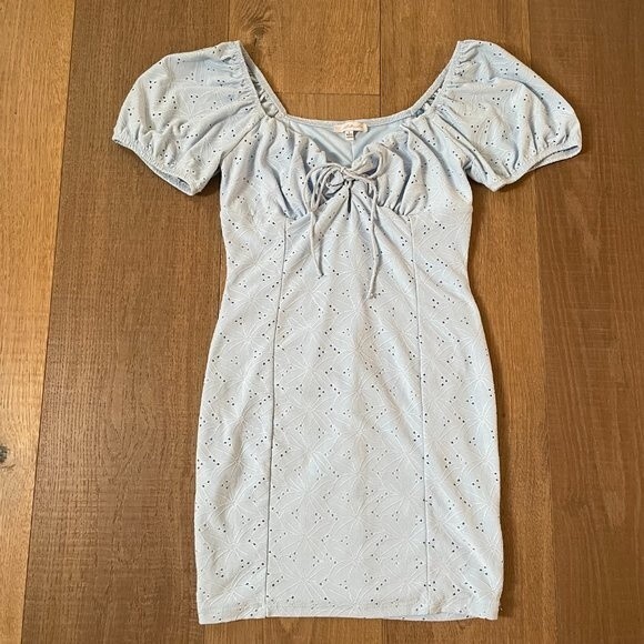 Sweet Blashe Light Blue Women's Mini Dress (Size L) - Picture 5 of 12